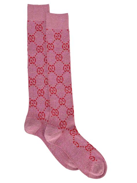 women's pink gucci socks|gucci gg tights.